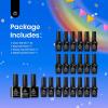 imageBeetles 25 Colors Gel Nail Polish Set 32PCS Yellow Orange Gel Polish Rustic Sonata with Base Coat Glossy ampamp Matte Top Coat White Blue Pink DIY Salon Soak Off UV Led Nails Gifts for Women20 Colors Rainbow Gel Polish