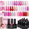 imageBeetles 25 Colors Gel Nail Polish Set 32PCS Yellow Orange Gel Polish Rustic Sonata with Base Coat Glossy ampamp Matte Top Coat White Blue Pink DIY Salon Soak Off UV Led Nails Gifts for Women00 Alluring Sweetie