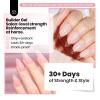 imageBeetles Builder Gel HEMAFreeSheer Breeze 05 oz 7 in 1 for Building Apex Strengthening Thickening Extension DIY Salon at Home for Beginner Sensitive NailsClear Builder Nails Gel KitUV Lamp Needed00Clear with liner brush