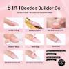 imageBeetles Builder Gel HEMAFreeSheer Breeze 05 oz 7 in 1 for Building Apex Strengthening Thickening Extension DIY Salon at Home for Beginner Sensitive NailsClear Builder Nails Gel KitUV Lamp Needed1Jelly Light Pink
