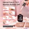 imageBeetles Builder Gel HEMAFreeSheer Breeze 05 oz 7 in 1 for Building Apex Strengthening Thickening Extension DIY Salon at Home for Beginner Sensitive NailsClear Builder Nails Gel KitUV Lamp NeededGlitter Nude
