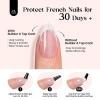 imageBeetles French Tips Press On Nails 224 Pcs Pink French Tip Nails Short Almond Fake Nails Soft Gel Nail Tips False Nails Art DIY For Women16 SizesAShort Square