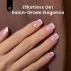 imageBeetles French Tips Press On Nails 224 Pcs Pink French Tip Nails Short Almond Fake Nails Soft Gel Nail Tips False Nails Art DIY For Women16 SizesAShort Squaval