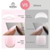 imageBeetles French Tips Press On Nails 224 Pcs Pink French Tip Nails Short Almond Fake Nails Soft Gel Nail Tips False Nails Art DIY For Women16 SizesBShort Almond Ombre
