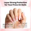 imageBeetles French Tips Press On Nails 224 Pcs Pink French Tip Nails Short Almond Fake Nails Soft Gel Nail Tips False Nails Art DIY For Women16 SizesZHEMAFree Nail Glue  Top Coat