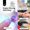 imageBeetles Gel Nail Kit Almond Nail Tips Easy Nail Extension Set 9 In 1 Nail Glue Gel with Pre shaped Medium Almond Nail Tips ampamp UV Nail Lamp Acrylic Nail Clipper DIY Art Gifts for Her35 4Pcs HEMAFree Nail Glue Top Coat Builder Nail Gel