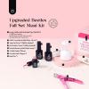 imageBeetles Gel Nail Kit Almond Nail Tips Easy Nail Extension Set 9 In 1 Nail Glue Gel with Pre shaped Medium Almond Nail Tips ampamp UV Nail Lamp Acrylic Nail Clipper DIY Art Gifts for Her26Long Coffin 600pcs Clear Kit