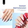 imageBeetles Gel Nail Kit Almond Nail Tips Easy Nail Extension Set 9 In 1 Nail Glue Gel with Pre shaped Medium Almond Nail Tips ampamp UV Nail Lamp Acrylic Nail Clipper DIY Art Gifts for Her23Medium Coffin 240pcs Clear Kit