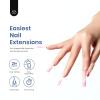 imageBeetles Gel Nail Kit Almond Nail Tips Easy Nail Extension Set 9 In 1 Nail Glue Gel with Pre shaped Medium Almond Nail Tips ampamp UV Nail Lamp Acrylic Nail Clipper DIY Art Gifts for Her4  Long Square 240pcs Clear Kit