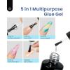 imageBeetles Gel Nail Kit Almond Nail Tips Easy Nail Extension Set 9 In 1 Nail Glue Gel with Pre shaped Medium Almond Nail Tips ampamp UV Nail Lamp Acrylic Nail Clipper DIY Art Gifts for Her23Medium Coffin 240pcs Clear Kit