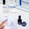 imageBeetles Gel Nail Kit Almond Nail Tips Easy Nail Extension Set 9 In 1 Nail Glue Gel with Pre shaped Medium Almond Nail Tips ampamp UV Nail Lamp Acrylic Nail Clipper DIY Art Gifts for Her15Medium Almond 500pcs EtchX Kit