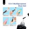 imageBeetles Gel Nail Kit Almond Nail Tips Easy Nail Extension Set 9 In 1 Nail Glue Gel with Pre shaped Medium Almond Nail Tips ampamp UV Nail Lamp Acrylic Nail Clipper DIY Art Gifts for Her25Long Coffin 500pcs Clear Kit