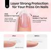 imageBeetles Gel Nail Kit Almond Nail Tips Easy Nail Extension Set 9 In 1 Nail Glue Gel with Pre shaped Medium Almond Nail Tips ampamp UV Nail Lamp Acrylic Nail Clipper DIY Art Gifts for Her35 4Pcs HEMAFree Nail Glue Top Coat Builder Nail Gel