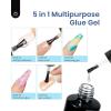 imageBeetles Gel Nail Kit Almond Nail Tips Easy Nail Extension Set 9 In 1 Nail Glue Gel with Pre shaped Medium Almond Nail Tips ampamp UV Nail Lamp Acrylic Nail Clipper DIY Art Gifts for Her3  Short Square 504pcs EtchX Kit