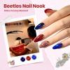 imageBeetles Nail Nook Gel Nail Polish Set  119 PCS 100 Colors Gel Polish Kit Base Glossy Matte Glitter Top Coat Glitter Pearl Cat Eye White Red Pink Nude Uv Led Nails Gift for Women0100 Colors Beetles Nail Nook
