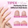 imageBeetles Tipex Lite Apex Nail TipsAlmond Short 96pcs 16 Sizes PreBuilding PreEtched Acrylic Nail Tips for Flat Nails ampamp Natural Nail Beds0DTipex LiteSquare Long 96pcs