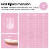 imageBeetles Tipex Lite Apex Nail TipsAlmond Short 96pcs 16 Sizes PreBuilding PreEtched Acrylic Nail Tips for Flat Nails ampamp Natural Nail Beds0ETipex LiteSquare Short 96pcs