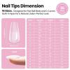 imageBeetles Tipex Lite Apex Nail TipsAlmond Short 96pcs 16 Sizes PreBuilding PreEtched Acrylic Nail Tips for Flat Nails ampamp Natural Nail Beds0FTipex LiteCoffin Short 96pcs