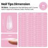 imageBeetles Tipex Lite Apex Nail TipsAlmond Short 96pcs 16 Sizes PreBuilding PreEtched Acrylic Nail Tips for Flat Nails ampamp Natural Nail Beds0GTipex LiteCoffin Long 96pcs