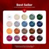 imageBeetles Winter Gel Nail Polish Colors Set  Amber Twilight 20 Colors 2025 Yellow Orange Red Cat Eye Brown Green Soak Off Uv Manicure Kit With Base Glossy Matte Top Coat Gift for Women00 20 Colors Glowing Attraction