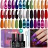 imageBeetles Winter Gel Nail Polish Colors Set  Amber Twilight 20 Colors 2025 Yellow Orange Red Cat Eye Brown Green Soak Off Uv Manicure Kit With Base Glossy Matte Top Coat Gift for Women520 Colors Gemstone Party