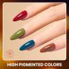 imageBeetles Winter Gel Nail Polish Colors Set  Amber Twilight 20 Colors 2025 Yellow Orange Red Cat Eye Brown Green Soak Off Uv Manicure Kit With Base Glossy Matte Top Coat Gift for Women00 Amber Twilight