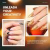 imageBeetles Winter Gel Nail Polish Colors Set  Amber Twilight 20 Colors 2025 Yellow Orange Red Cat Eye Brown Green Soak Off Uv Manicure Kit With Base Glossy Matte Top Coat Gift for Women00 Amber Twilight