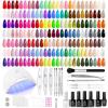 imageBeetles 100 Colors Gel Nail Polish Set 119 PCS Nail Polish Kit All Season Cat Eye Pink Blue Jelly Glitter Pearl Gel Polish ampamp 5Pcs Base Top Coat Soak off UV Manicure Nail Art Home Gifts for Women1  Infinite Inspirations