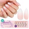 imageBeetles French Tips Press On Nails 224 Pcs Pink French Tip Nails Short Almond Fake Nails Soft Gel Nail Tips False Nails Art DIY For Women16 SizesCShort AlmondCloud Fade