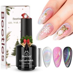 imageBeetles Burgundy Red Gel Polish15ml Burgundy Dark Red Gel Nail Polish UV LED Nail Lamp DIY Wine Winter Color Nail Art Design Gift for WomenPrismatic Christmas