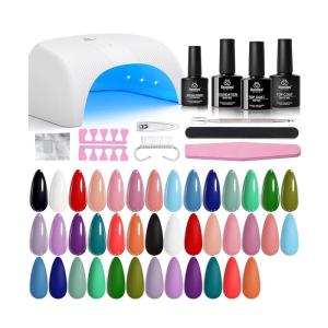 imageBeetles Winter Gel Nail Polish Colors Set  Amber Twilight 20 Colors 2025 Yellow Orange Red Cat Eye Brown Green Soak Off Uv Manicure Kit With Base Glossy Matte Top Coat Gift for Women20 Colors Beginner Kit
