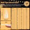 imageBeetles 2Pcs 20g Nail Glue Gel No Wipe HandsFree Tipex Solid Nail Glue Gel Super Strong for Acrylic Nails Extension Fake Nails 3D Nail Art Great for Home ampamp Salon Use U V Light Required0BTipex LiteSquare Long 256pcs