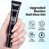 imageBeetles 2Pcs 20g Nail Glue Gel No Wipe HandsFree Tipex Solid Nail Glue Gel Super Strong for Acrylic Nails Extension Fake Nails 3D Nail Art Great for Home ampamp Salon Use U V Light Required02Pcs20g No Wipe HandsFree Nail Glue Gel