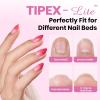 imageBeetles 2Pcs 20g Nail Glue Gel No Wipe HandsFree Tipex Solid Nail Glue Gel Super Strong for Acrylic Nails Extension Fake Nails 3D Nail Art Great for Home ampamp Salon Use U V Light Required0DTipex LiteAlmond Short 256pcs
