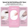 imageBeetles 2Pcs 20g Nail Glue Gel No Wipe HandsFree Tipex Solid Nail Glue Gel Super Strong for Acrylic Nails Extension Fake Nails 3D Nail Art Great for Home ampamp Salon Use U V Light Required1DTipex LiteSquare Long 512pcs
