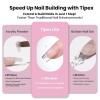 imageBeetles 2Pcs 20g Nail Glue Gel No Wipe HandsFree Tipex Solid Nail Glue Gel Super Strong for Acrylic Nails Extension Fake Nails 3D Nail Art Great for Home ampamp Salon Use U V Light Required1FTipex LiteCoffin Short 512pcs