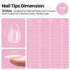imageBeetles 2Pcs 20g Nail Glue Gel No Wipe HandsFree Tipex Solid Nail Glue Gel Super Strong for Acrylic Nails Extension Fake Nails 3D Nail Art Great for Home ampamp Salon Use U V Light Required0DTipex LiteAlmond Short 256pcs