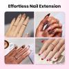 imageBeetles 2Pcs 20g Nail Glue Gel No Wipe HandsFree Tipex Solid Nail Glue Gel Super Strong for Acrylic Nails Extension Fake Nails 3D Nail Art Great for Home ampamp Salon Use U V Light Required0DTipex LiteAlmond Short 256pcs