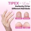 imageBeetles 2Pcs 20g Nail Glue Gel No Wipe HandsFree Tipex Solid Nail Glue Gel Super Strong for Acrylic Nails Extension Fake Nails 3D Nail Art Great for Home ampamp Salon Use U V Light Required1ATipex LiteSquare Short 512pcs