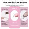 imageBeetles 2Pcs 20g Nail Glue Gel No Wipe HandsFree Tipex Solid Nail Glue Gel Super Strong for Acrylic Nails Extension Fake Nails 3D Nail Art Great for Home ampamp Salon Use U V Light Required1GTipex LiteStiletto Medium 512pcs