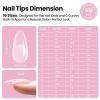 imageBeetles 2Pcs 20g Nail Glue Gel No Wipe HandsFree Tipex Solid Nail Glue Gel Super Strong for Acrylic Nails Extension Fake Nails 3D Nail Art Great for Home ampamp Salon Use U V Light Required1BTipex LiteAlmond Medium 512pcs