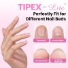 imageBeetles 2Pcs 20g Nail Glue Gel No Wipe HandsFree Tipex Solid Nail Glue Gel Super Strong for Acrylic Nails Extension Fake Nails 3D Nail Art Great for Home ampamp Salon Use U V Light Required1BTipex LiteAlmond Medium 512pcs