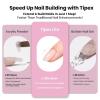 imageBeetles 2Pcs 20g Nail Glue Gel No Wipe HandsFree Tipex Solid Nail Glue Gel Super Strong for Acrylic Nails Extension Fake Nails 3D Nail Art Great for Home ampamp Salon Use U V Light Required1CTipex LiteAlmond Short 512pcs