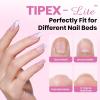 imageBeetles 2Pcs 20g Nail Glue Gel No Wipe HandsFree Tipex Solid Nail Glue Gel Super Strong for Acrylic Nails Extension Fake Nails 3D Nail Art Great for Home ampamp Salon Use U V Light Required1FTipex LiteCoffin Short 512pcs