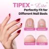 imageBeetles 2Pcs 20g Nail Glue Gel No Wipe HandsFree Tipex Solid Nail Glue Gel Super Strong for Acrylic Nails Extension Fake Nails 3D Nail Art Great for Home ampamp Salon Use U V Light Required1CTipex LiteAlmond Short 512pcs