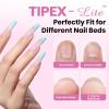 imageBeetles 2Pcs 20g Nail Glue Gel No Wipe HandsFree Tipex Solid Nail Glue Gel Super Strong for Acrylic Nails Extension Fake Nails 3D Nail Art Great for Home ampamp Salon Use U V Light Required1ETipex LiteCoffin Long 512pcs