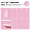 imageBeetles 2Pcs 20g Nail Glue Gel No Wipe HandsFree Tipex Solid Nail Glue Gel Super Strong for Acrylic Nails Extension Fake Nails 3D Nail Art Great for Home ampamp Salon Use U V Light Required1ETipex LiteCoffin Long 512pcs