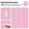 imageBeetles 2Pcs 20g Nail Glue Gel No Wipe HandsFree Tipex Solid Nail Glue Gel Super Strong for Acrylic Nails Extension Fake Nails 3D Nail Art Great for Home ampamp Salon Use U V Light Required1GTipex LiteStiletto Medium 512pcs
