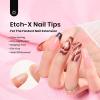 imageBeetles 3D Gel Nail Art 1Pcs 15ml Sculpting Gel 3 in 1 Clear No Wipe Nail Polish Rhinestone Art Glue for Nail Gems Diamond Jewelry U V LED Lamp Needed DIY Home Salon Christmas Nails Gifts for Women83Coffin Medium 504pcs  Etch X Nail Tips