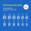 imageBeetles 3D Gel Nail Art 1Pcs 15ml Sculpting Gel 3 in 1 Clear No Wipe Nail Polish Rhinestone Art Glue for Nail Gems Diamond Jewelry U V LED Lamp Needed DIY Home Salon Christmas Nails Gifts for Women81Coffin Extra Short 504pcs  Etch X Nail Tips